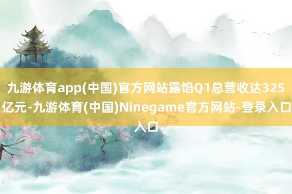 九游体育app(中国)官方网站露馅Q1总营收达325亿元-九游体育(中国)Ninegame官方网站-登录入口